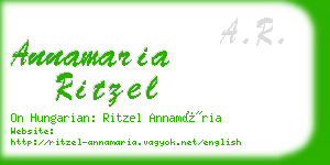 annamaria ritzel business card